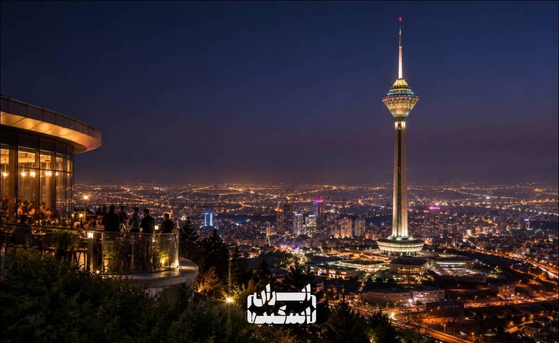 برج میلاد در شب