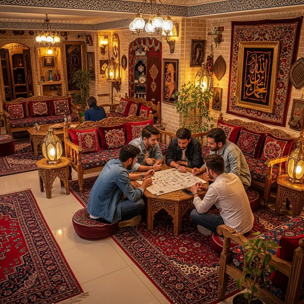 لابی گرم و دوستانه اتاق فرار در استان البرز