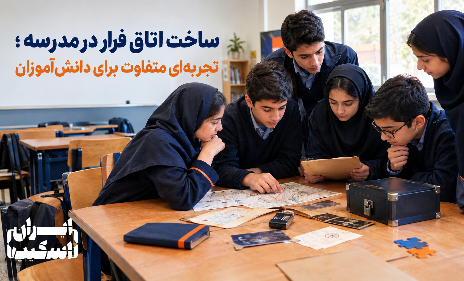ساخت اتاق فرار در مدرسه؛ تجربه‌ای متفاوت برای دانش‌آموزان